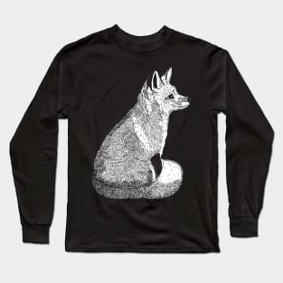 sitting fox Long Sleeve T-Shirt